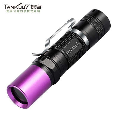 tank007探客紫外線(xiàn)手電AA01 365nm3w紫外線(xiàn)熒光劑文物珠寶鑒定照玉